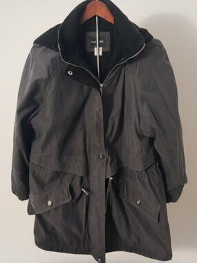 Outbrook Men’s Medium Gun Metal Utility Windbreaker Jacket Zip Snap Front